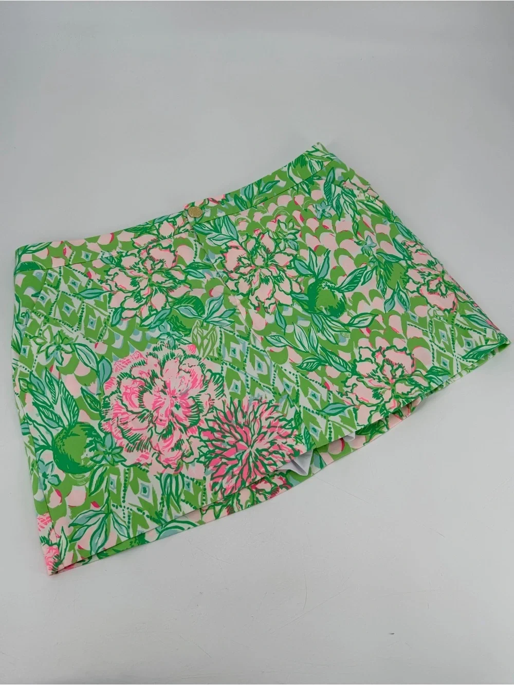 Lilly Pulitzer Colette Skort Skirt Lime Feeling Good 14